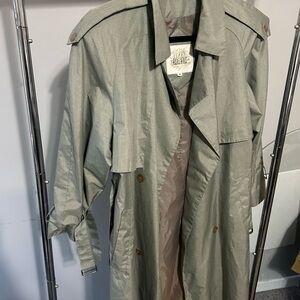 Vintage Fleet Street Sage Trench Coat